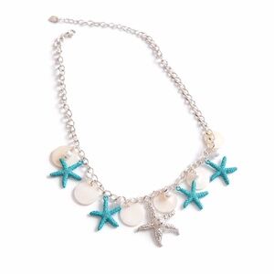 1209 NWT PrettyLittleThing Silver Starfish Charm Necklace